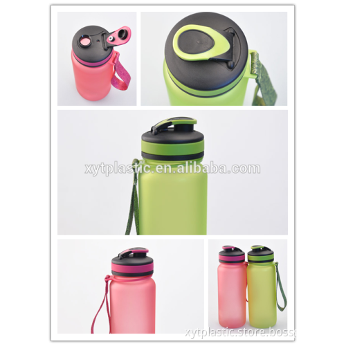 tritan water bottle with oil spray 650ML,22OZwater bottle with BPA free